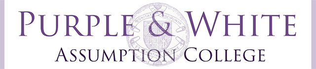 The Assumption College Purple And White