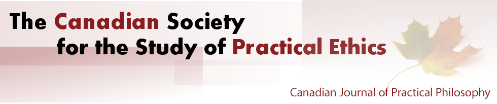 The Canadian Society for Study of Practical Ethics / Société Canadienne Pour L'étude De L'éthique Appliquée — SCEEA