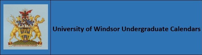 University of Windsor Undergraduate Calendars