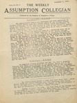 The Weekly Assumption Collegian: Vol. 3: No. 6 (1922: Nov. 9) by Assumption College