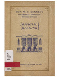 Kennedy, W. C. Collegiate Institute Official Opening 1929 by Kennedy, W. C. Collegiate Institute (Windsor, Ontario)