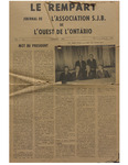 Le Rempart: Vol. 1: no 1 (1966: novembre) by La Société Saint-Jean-Baptiste de l'ouest de l'Ontario