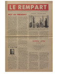 Le Rempart: Vol. 2: no 8 (1968: juin) by La Société Saint-Jean-Baptiste de l'ouest de l'Ontario
