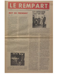 Le Rempart: Vol. 3: no 1 (1968: novembre) by La Société Saint-Jean-Baptiste de l'ouest de l'Ontario