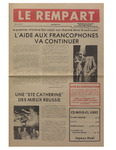Le Rempart: Vol. 5: no 14 (1971: décembre) by La Société Saint-Jean-Baptiste de l'ouest de l'Ontario