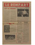 Le Rempart: Vol. 4: no 6 (1970: avril) by La Société Saint-Jean-Baptiste de l'ouest de l'Ontario