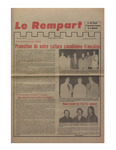 Le Rempart: Vol. 7: no 27 (1973: juin 1) by Les Publications des Grands Lacs