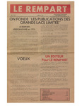 Le Rempart: Vol. 6: no 1 (1972: janvier) by Les Publications des Grands Lacs