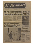 Le Rempart: Vol. 10: no 18 (1976: octobre 6) by Les Publications des Grands Lacs
