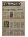 Le Rempart: Vol. 10: no 20 (1976: novembre 3) by Les Publications des Grands Lacs