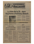Le Rempart: Vol. 11: no 14 (1977: juillet 11) by Les Publications des Grands Lacs