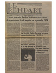 Le Rempart: Vol. 13: no 5 (1979: mars 6) by Les Publications des Grands Lacs