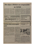 Le Rempart: Vol. 21: no 13 (1987: avril 1) à Vol. 21: no 17 (1987: avril 29) by Les Publications des Grands Lacs