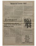 Le Rempart: Vol. 22: no 1 (1988: janvier 6) à Vol. 22: no 4 (1988: janvier 27) by Les Publications des Grands Lacs