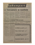 Le Rempart: Vol. 22: no 35 (1988: septembre 7) à Vol. 22: no 38 (1988: septembre 28) by Les Publications des Grands Lacs