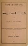 St. John's Church Sandwich: First Centennial of the Anglican Church in the County of Essex