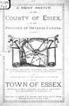 Brief Sketch of the County of Essex in the Province of Ontario, Canada 1889 by J. E. Johnson