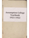 Assumption College, Sandwich, Ontario Academic Year 1921-1922