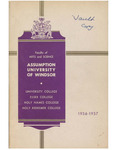 Assumption University of Windsor General Calendar 1956-1957