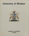 University of Windsor General Calendar 1979-1980