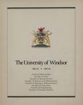 University of Windsor General Calendar 1982-1984 Version 2 by University of Windsor