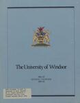 University of Windsor General Calendar 1982-1984: Version 1