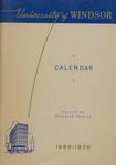 University of Windsor Graduate Calendar 1969-1970 by University of Windsor