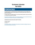 University of Windsor Graduate Calendar 2023 Fall