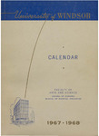University of Windsor Faculty of Arts and Science Calendar 1967-1968