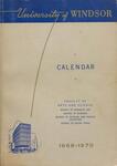 University of Windsor Faculty of Arts and Science Calendar 1969-1970