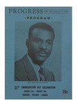 Emancipation Celebration Program 1962 by Walter Perry, British-American Association of Coloured Brothers, and Canadian-American Association of Black Brothers of Ontario