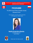 PROGRAMME The 26th Annual Polish-Canadian Society Business Dinner by Jerry Barycki